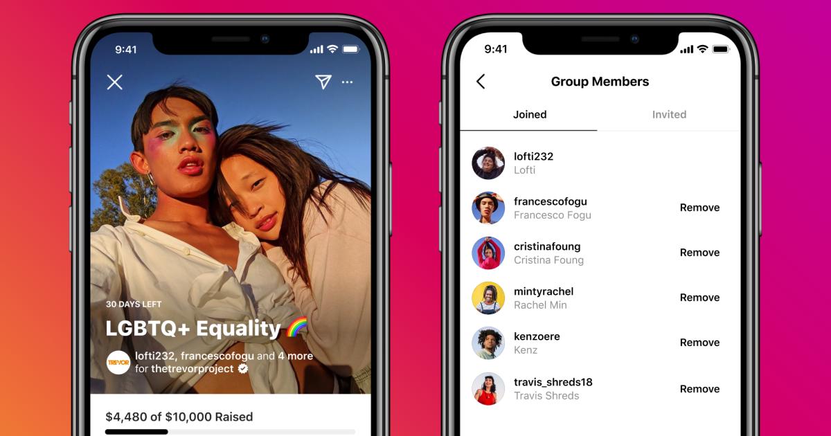 Instagram users can now host group fundraisers | Engadget