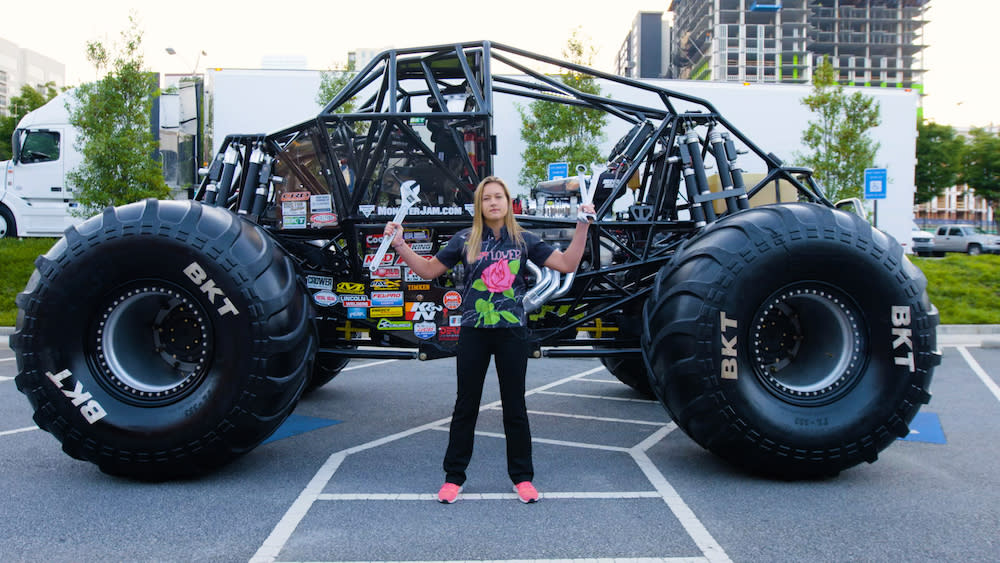 The Youngest Female Monster Truck Driver Builds Her Own Rides