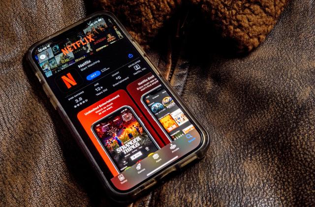 HOUSTON, TEXAS - APRIL 19: In this photo illustration, the Netflix app is shown on a mobile phone on April 19, 2022 in Houston, Texas. The company Netflix is expected to report its first-quarter earnings after the close of trading later today. The report will be for the fiscal Quarter ending March 2022.