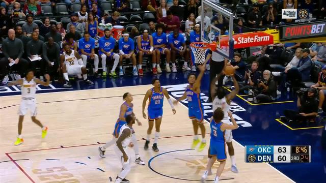 DeAndre Jordan with a dunk vs the Oklahoma City Thunder