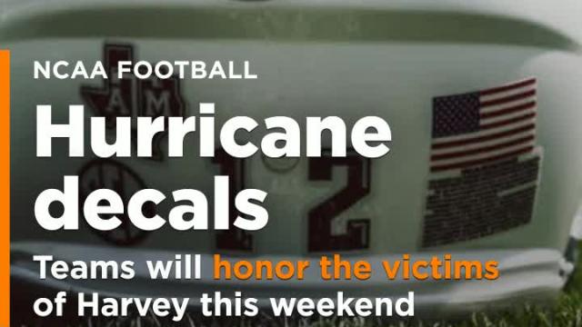 Check out some of the Hurricane Harvey decals teams will wear in Week 1