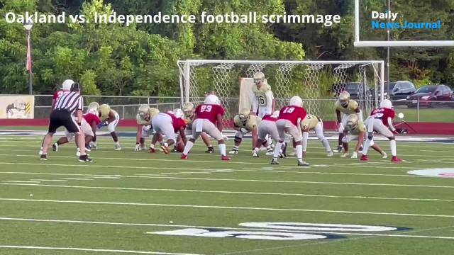 VIDEO: Oakland vs. Independence football scrimmage