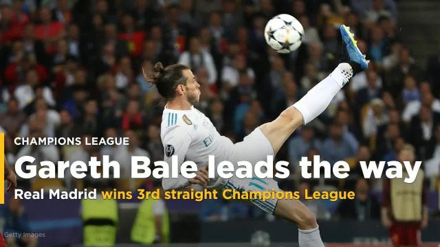 Gareth Bale leads the way as Real Madrid wins 3rd straight Champions League