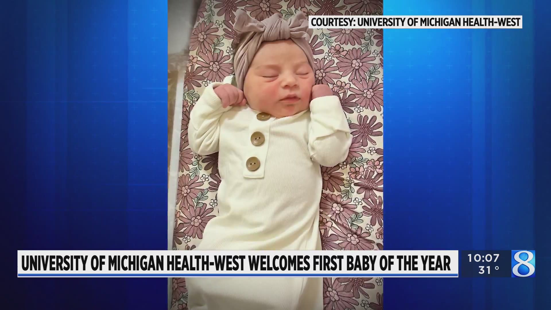 Omaha hospital welcomes first baby of 2024