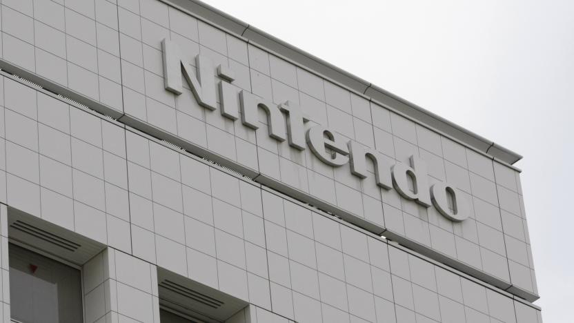 Nintendo Co Ltd's company logo is seen at their headquarters in Kyoto, western Japan December 8, 2008. Nintendo said it has not felt any particular impact from the economic slowdown, with sales of its Wii video game console and DS handheld game player still strong.  REUTERS/Issei Kato (JAPAN)