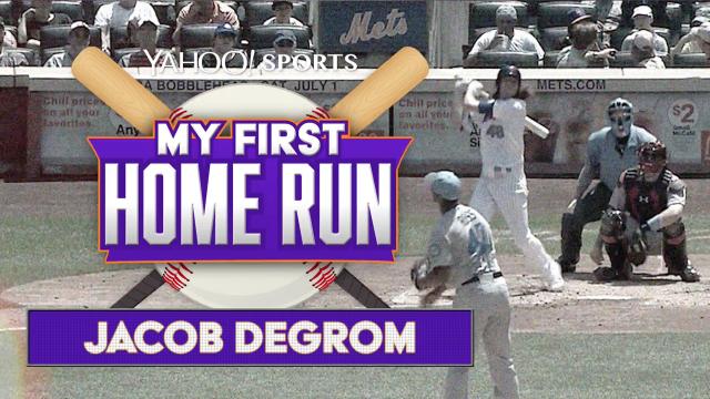 My First Home Run - Jacob deGrom