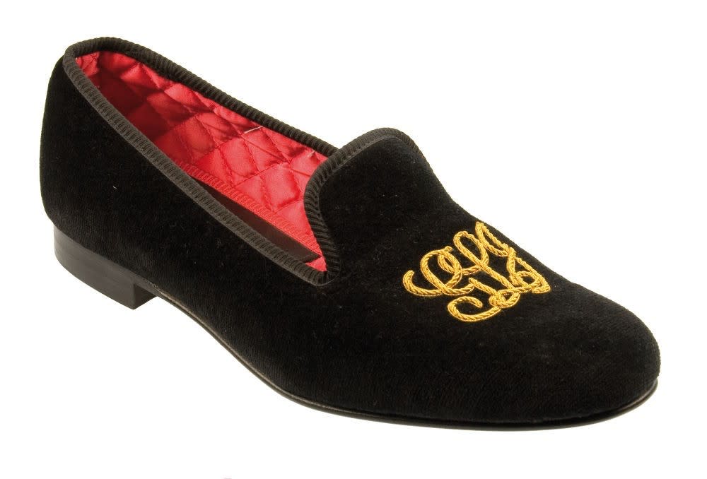 monogrammed house slippers