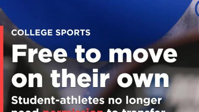 New NCAA rule says student-athletes don't need permission from schools to transfer