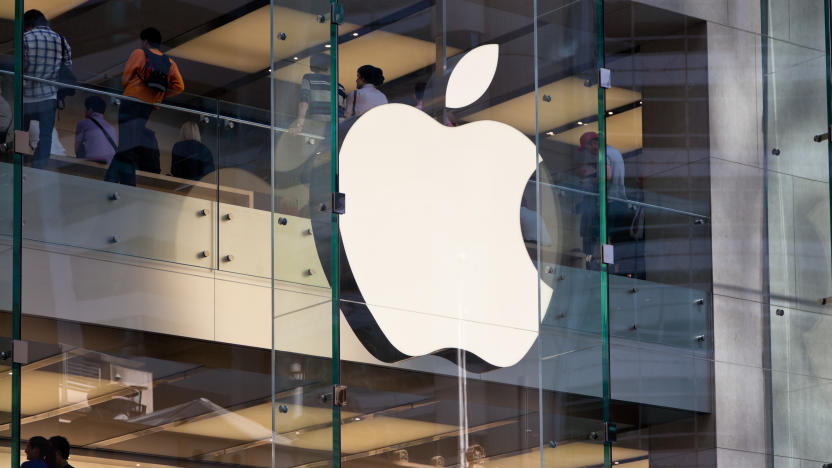 "Sydney, Australia - November 4, 2011: Apple Computers logo and shoppers at the Apple Store in Sydney, Australia."