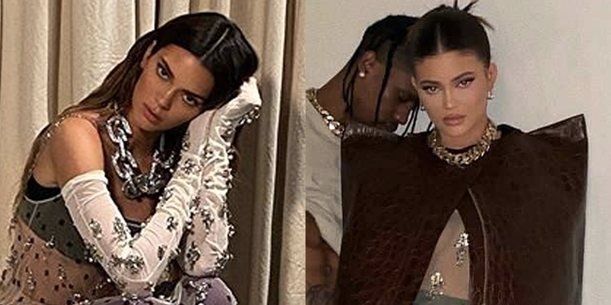 Kendall And Kylie Jenner Just Wore Matching Naked Dresses 