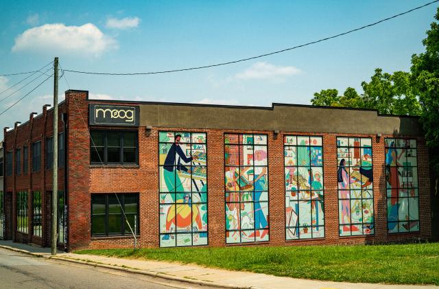 Picture of Moog headquarters in North Carolina.