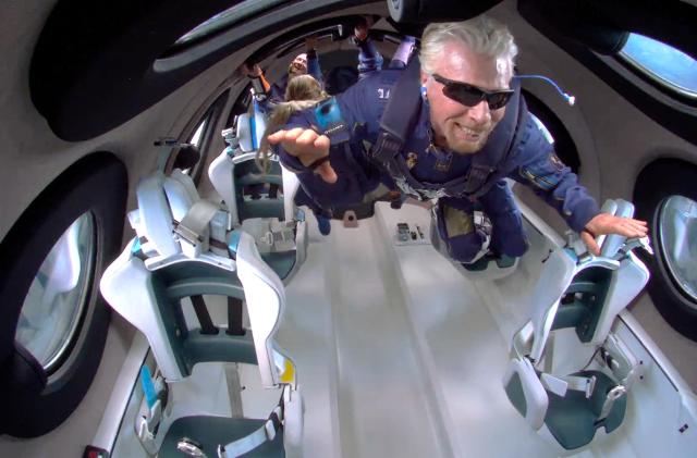 Richard Branson in space #Unity22