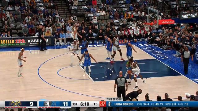 Jeff Green with an and one vs the Dallas Mavericks