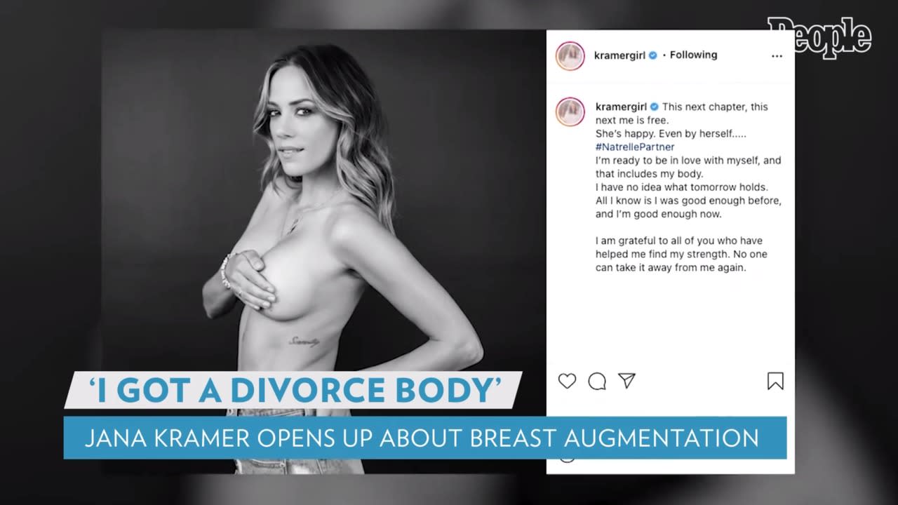 Jana Kramer said breast implants gave her a divorce body. Heres the science behind breakup makeovers. bild