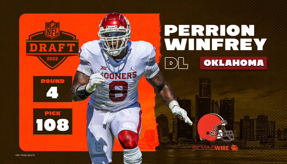 Browns select DT Perrion Winfrey with the 108th pick in the 2022