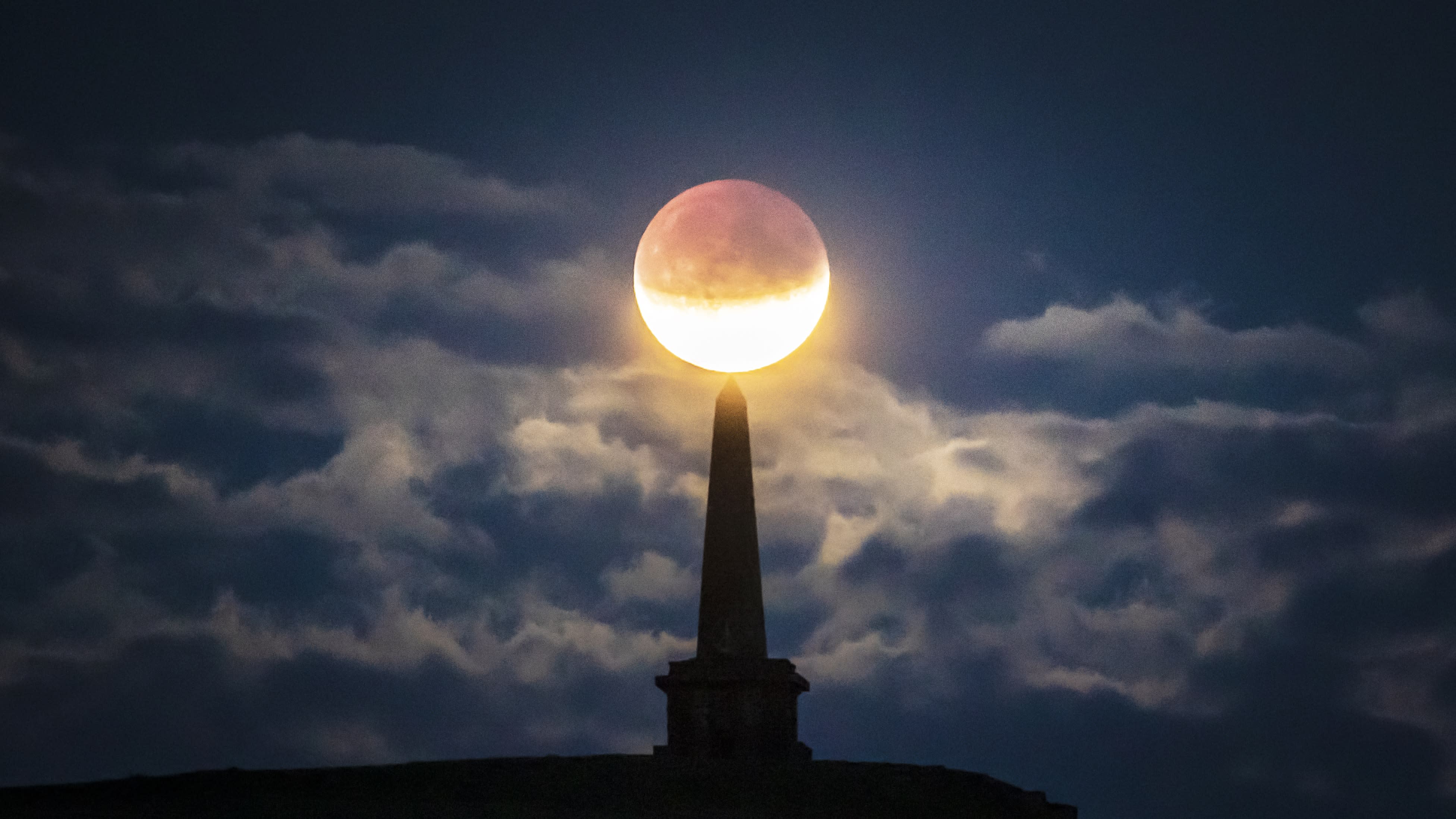 In Pictures Partial lunar eclipse celebrated across the world