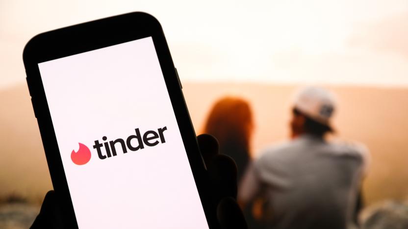 POLAND - 2020/05/04: In this photo illustration a Tinder logo seen displayed on a smartphone. (Photo Illustration by Filip Radwanski/SOPA Images/LightRocket via Getty Images)