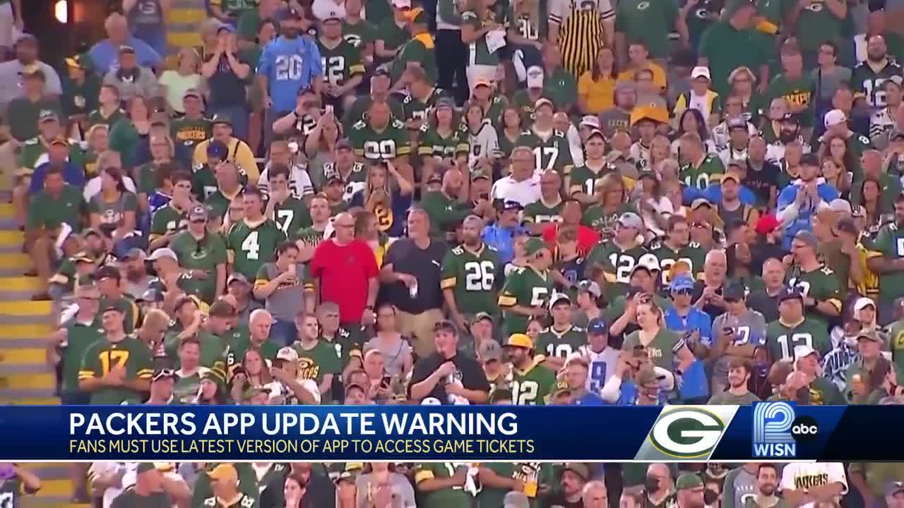 Packers remind fans about improved app