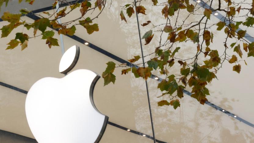 The Apple Inc logo is seen at the entrance to the Apple store in Brussels, Belgium November 28, 2022. REUTERS/Yves Herman