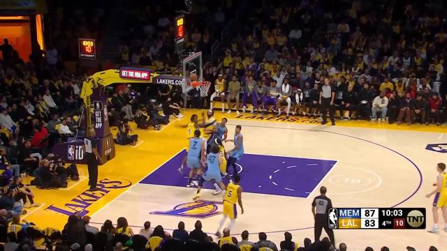 Desmond Bane with a 2-pointer vs the Los Angeles Lakers