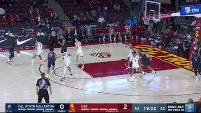 USC handles CSUF from start to finish in 64-50 win