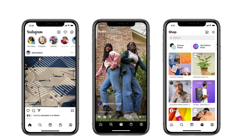 Instagram is adding sections for shopping and Reels.