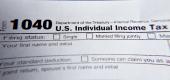 File photo shows part of a 1040 federal tax form printed from the Internal Revenue Service website. (AP)