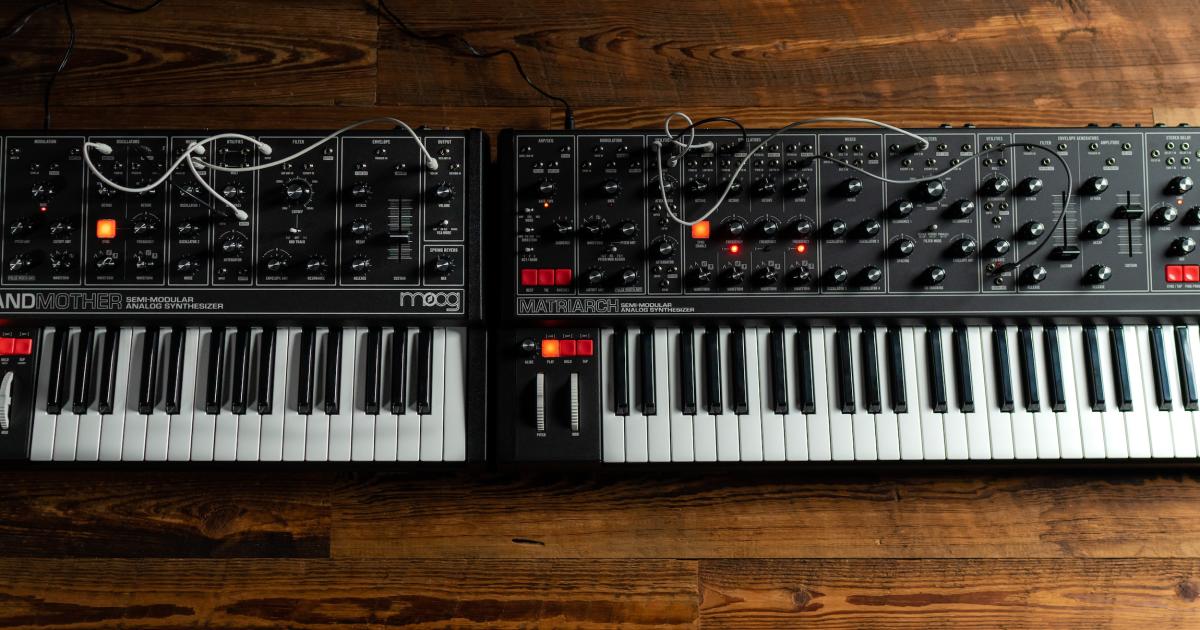Moog Matriarch and Grandmother synths get retro 'Dark' makeovers