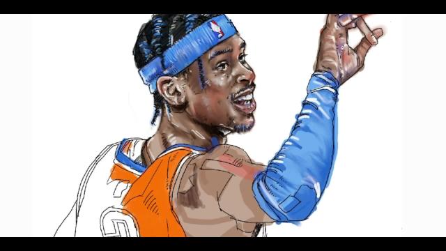 OKC Thunder: Shai Gilgeous-Alexander speed animation