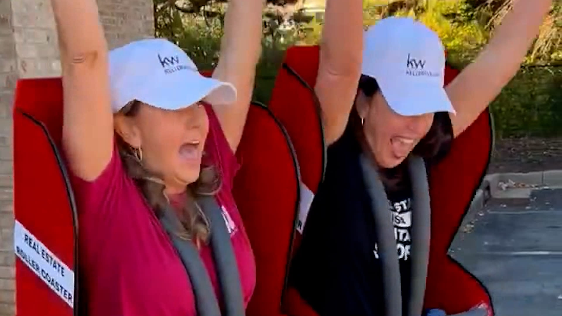 WCYB - ROLLER COASTER COSTUME: A group roller coaster