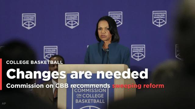 Sweeping reform recommended by the commission on college basketball