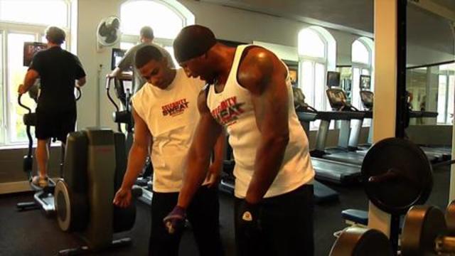 ray lewis lifting weights