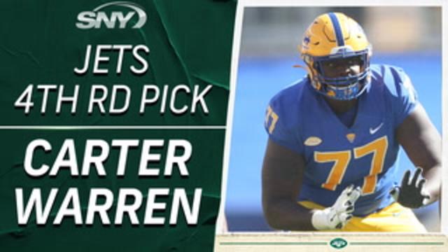 Jets select Pittsburgh offensive tackle Carter Warren in fourth round