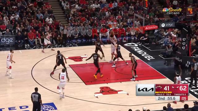 Zach LaVine with a deep 3 vs the Miami Heat