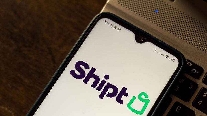 BRAZIL - 2020/09/25: In this photo illustration the Shipt logo seen displayed on a smartphone. (Photo Illustration by Rafael Henrique/SOPA Images/LightRocket via Getty Images)