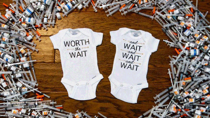 Mom-To-Be Shares Photo of 2 Onesies Surrounded by Needles After Struggling to Get Pregnant