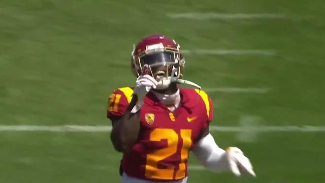 Mic'd up: K.D. Nixon at USC's Football Spring Showcase