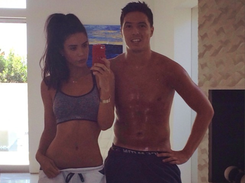 samir nasri et anara atanes le footballeur torse nu et en sueur sur instagram