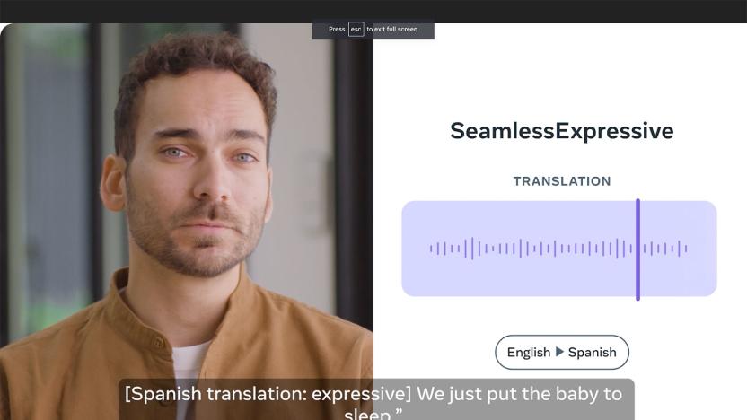 Meta AI SeamlessExpressive demo