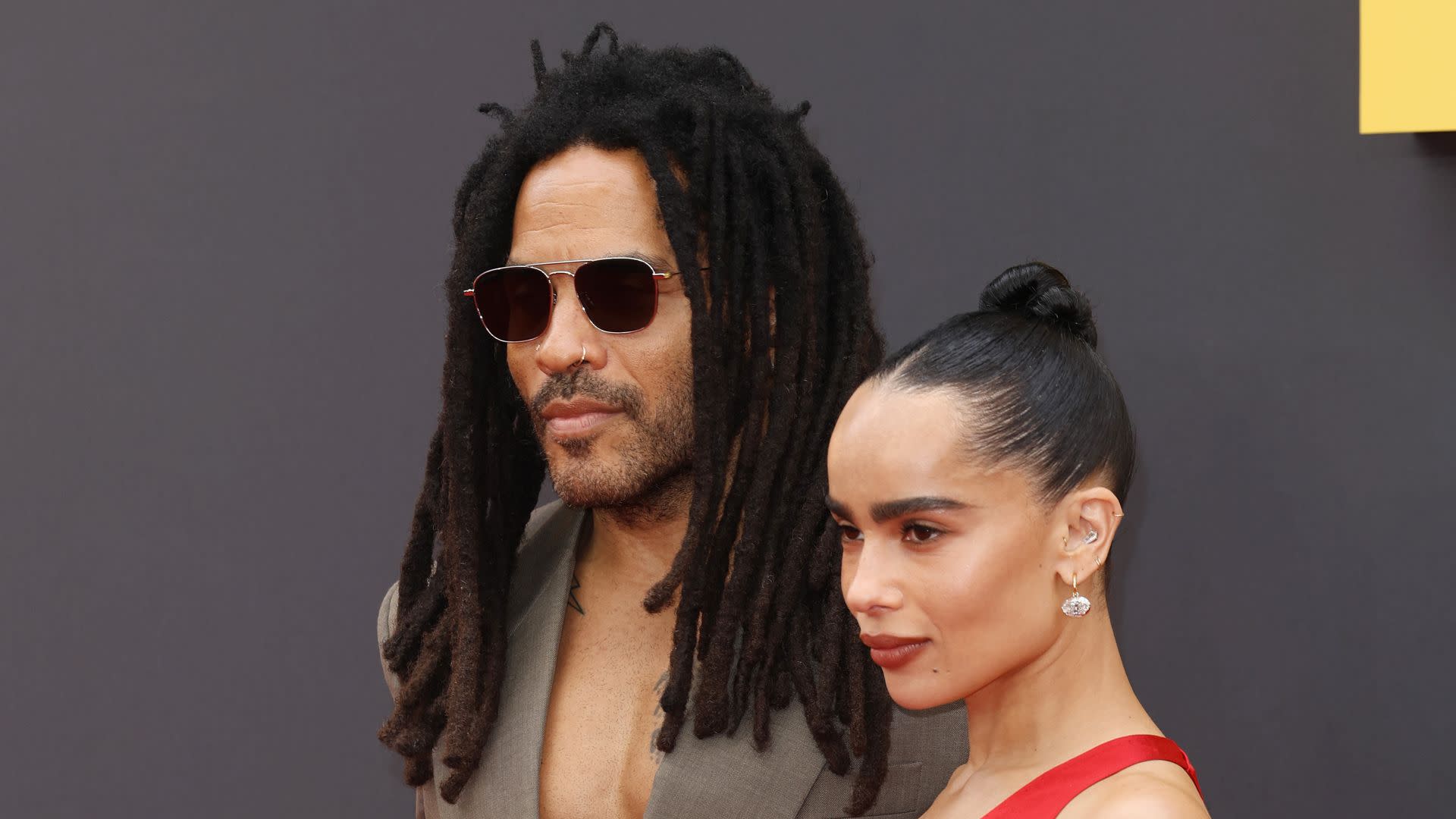 Zoë Kravitz and Lenny Kravitz are father-daughter goals in matching YSL looks