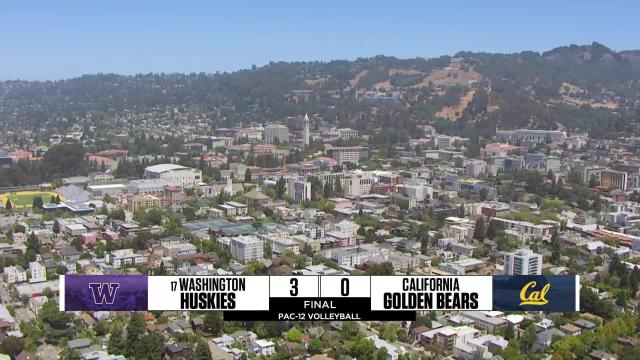 No. 17 Washington dominates in Berkeley, sweeps California for third Pac-12 win