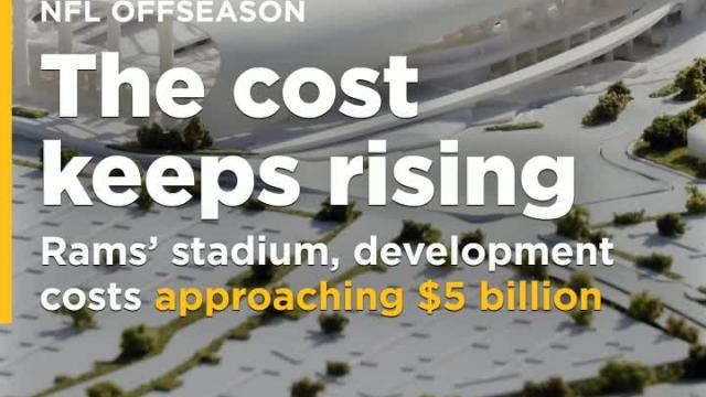 Report: Rams' stadium, development costs approaching $5 billion