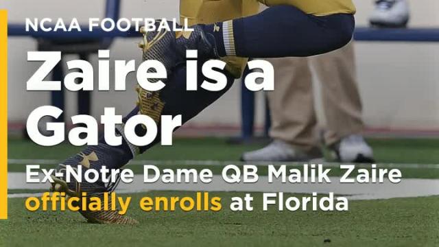 Ex-Notre Dame QB Malik Zaire officially enrolls at Florida