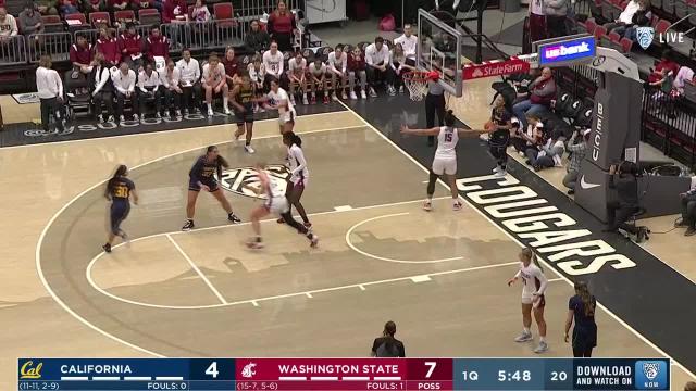 Charlisse Leger-Walker drops 25 points to lead Washington State past Cal