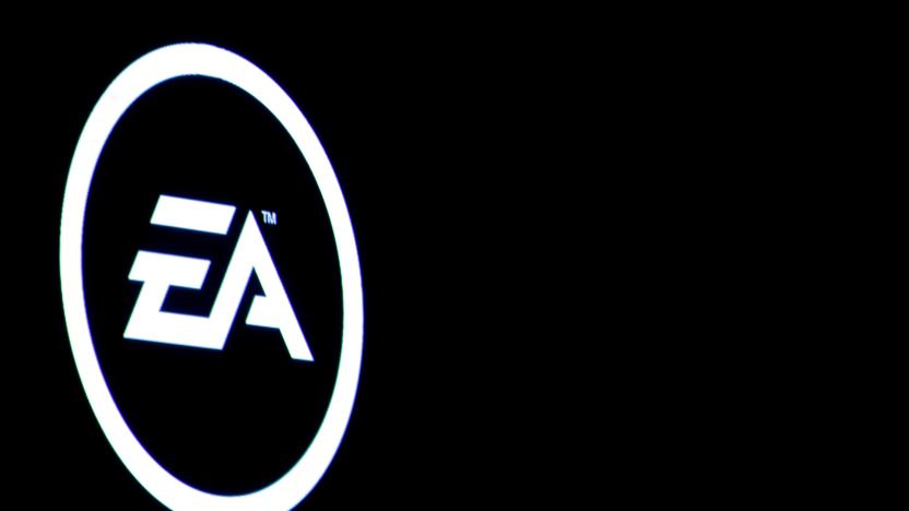 The Electronic Arts Inc., logo is displayed on a screen during a PlayStation 4 Pro launch event in New York City, U.S., September 7, 2016.  REUTERS/Brendan McDermid/File Photo                 GLOBAL BUSINESS WEEK AHEAD PACKAGE - SEARCH 'BUSINESS WEEK AHEAD 31 OCT'  FOR ALL IMAGES