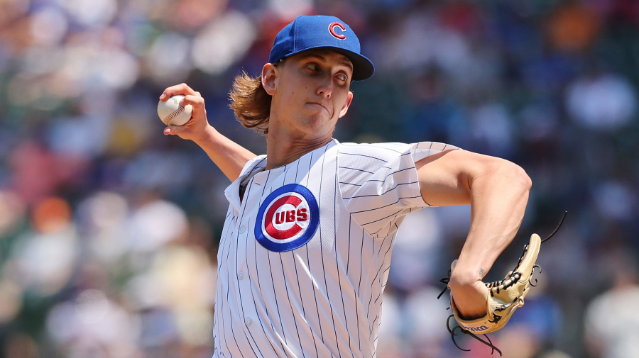 Getty Images - CHICAGO, ILLINOIS - MAY 23: Ben Brown #32 of the Chicago Cubs delivers a pitch during the first inning against the Atlanta Braves at Wrigley Field on May 23, 2024 in Chicago, Illinois. (Photo by Michael Reaves/Getty Images)