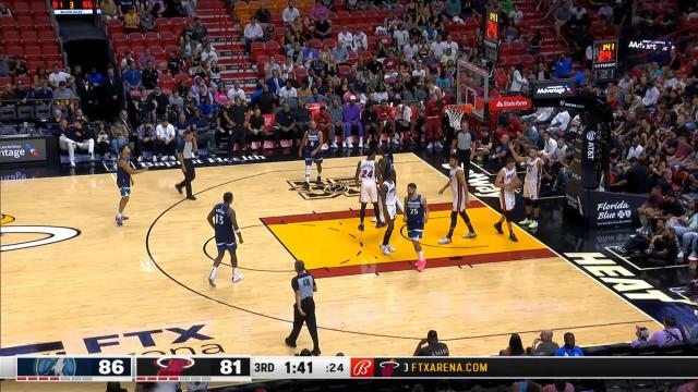 Taurean Prince with an and one vs the Miami Heat