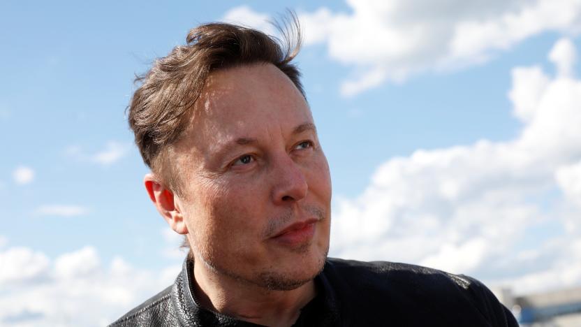 SpaceX founder and Tesla CEO Elon Musk looks on as he visits the construction site of Tesla's gigafactory in Gruenheide, near Berlin, Germany, May 17, 2021. REUTERS/Michele Tantussi
