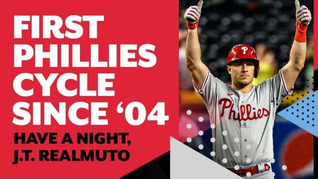 J.T. Realmuto Philadelphia Phillies hitting for the cycle shirt