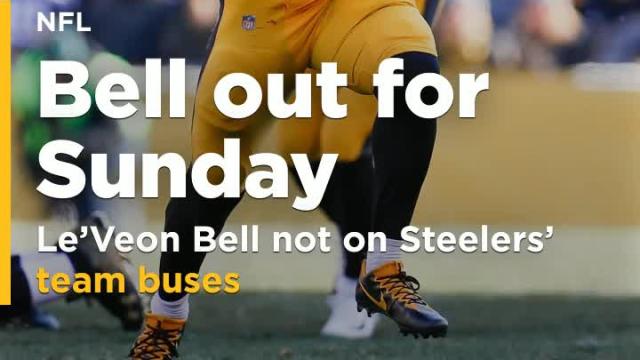 Le'Veon Bell not on Steelers' team buses, will not play Sunday